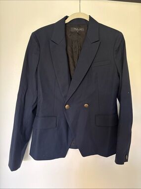 Rag & Bone Navy Double-Breasted Blazer Buttons